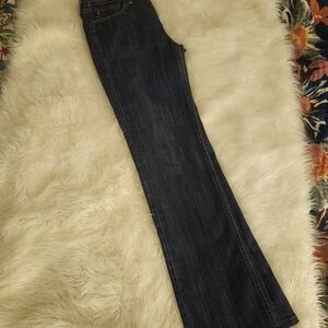 AG Adriano Goldschmied Dark Blue Straight Leg Jeans